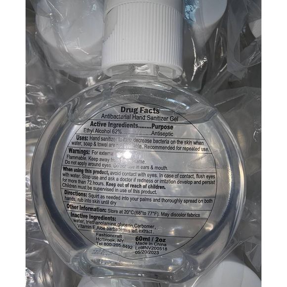 Bundle of 24 Count 2oz Antibacterial Hand Gel For Crafts, Pictures, Stickers, Fa - Picture 2 of 3